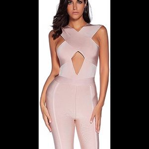 Bandage Jumpsuit Bodysuit Bodycon Romper Pants